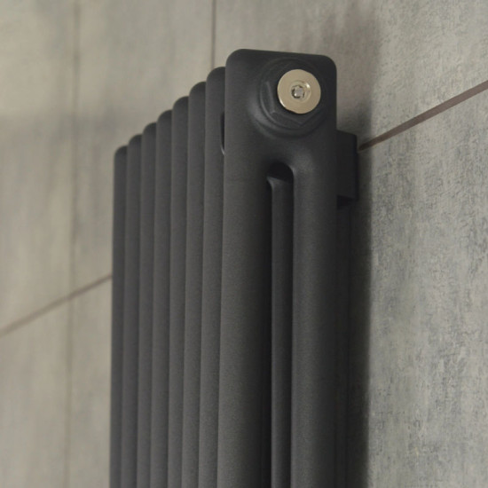 Вертикальний радіатор Navin Calidum 2-8 380x1800, anticor, чорний муар 02-254004-3818