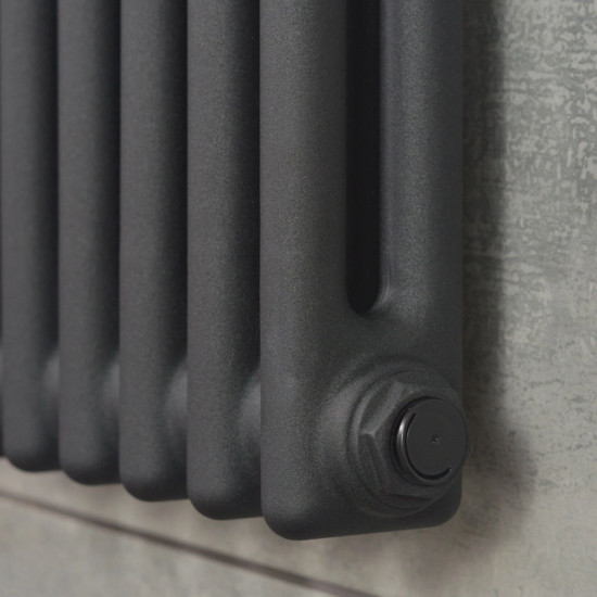Вертикальний радіатор Navin Calidum 2-8 380x1800, anticor, чорний муар 02-254004-3818