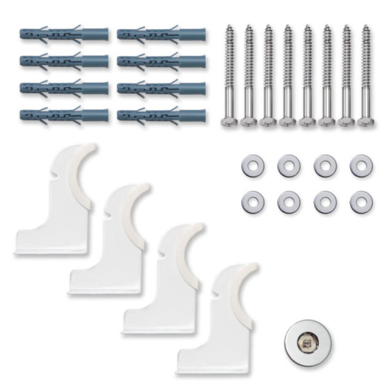 Вертикальний радіатор Navin Ellipse double 600x1800-10 (50мм), anticor, білий 02-145133-6018