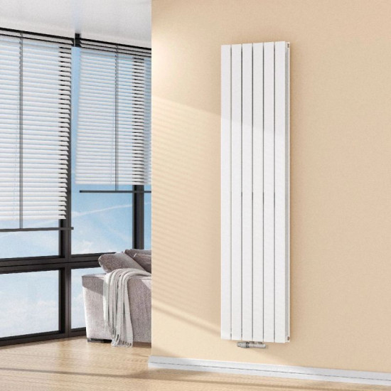 Вертикальный радиатор Navin Largo double 456x1800-6 (50мм), anticor, белый 02-144163-4518