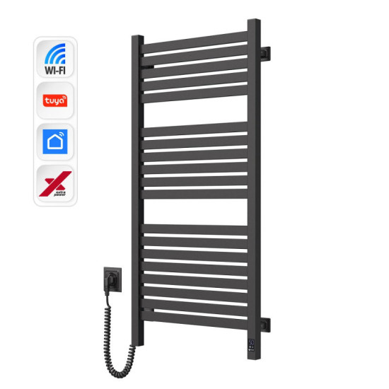 Рушникосушарка Navin Авангард X 480x1000 Sensor Wi-Fi 12-272155-4810 лівий чорний муар