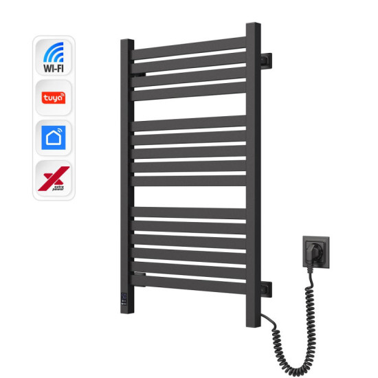 Полотенцесушитель Navin Авангард X 480x800 Sensor Wi-Fi 12-272055-4880 правый черный муар