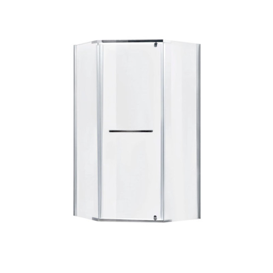 Душова кабіна Lidz Dozorca SC90x90.CRM.LOW.TR прозоре 6 мм без піддону