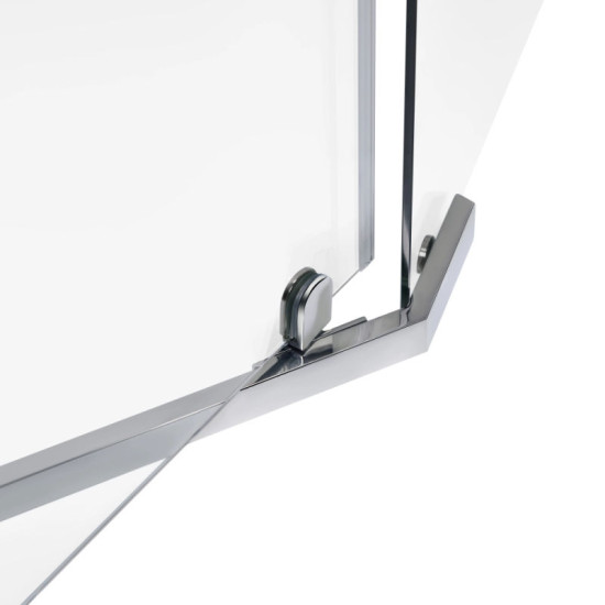 Душова кабіна Lidz Dozorca SC90x90.CRM.LOW.TR прозоре 6 мм без піддону