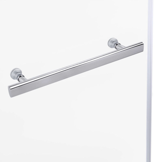 Душова кабіна Lidz Dozorca SC90x90.CRM.LOW.TR прозоре 6 мм без піддону