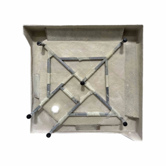 Душова кабіна Lidz Wawel SC90x90.SAT.LOW.DGR тоноване 4 мм + Lidz Kapielka ST90x90x14