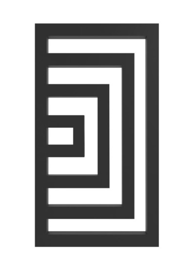 Полотенцесушитель Genesis Aqua Runa 120x53 черный