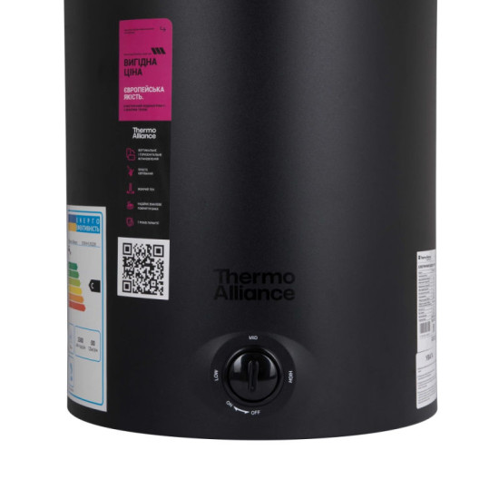 Водонагрівач Thermo Alliance 100 л Black універсальний, мокрий ТЕН 1,5 кВт D100VH15Q3В