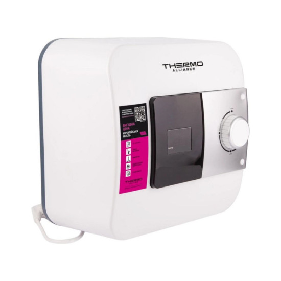 Водонагрівач Thermo Alliance 10 л над мийкою вертикальний, мокрий ТЕН 1,5 кВт SF10X15N