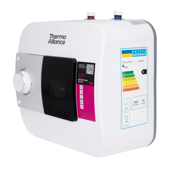 Водонагрівач Thermo Alliance 10 л під миття вертикальний, мокрий ТЕН 1,5 кВт SF10S15N