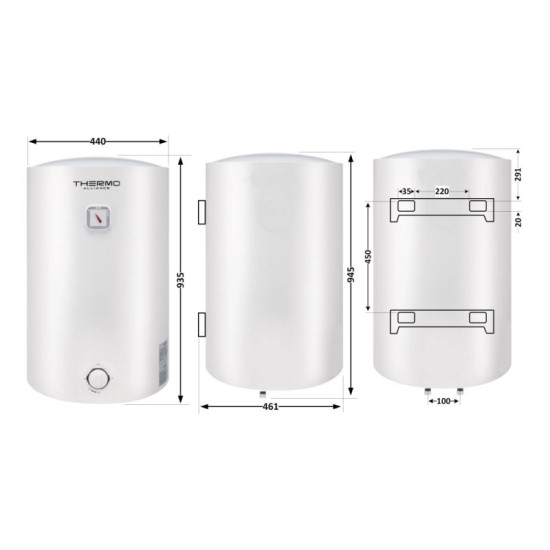 Водонагреватель Thermo Alliance 100 л универсальный, мокрый ТЭН 1,5 кВт D100VH15Q3