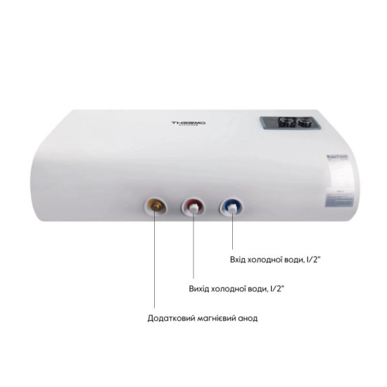 Водонагрівач Thermo Alliance 30 л плоский горизонтальний, мокрий ТЕН 2 кВт (0,8+1,2) DT30H20G(PD)