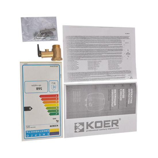 Водонагрівач "Під мийку" Koer KWH.E05-10VWU 10 л, мокрий тен 1,5 kW (EK0105)
