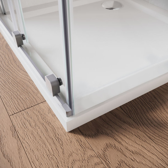 Душевая дверь Koer SR SD07-120x200-L-TR-01 прозрачное стекло Easy Clean 8мм Хром (KR5686)