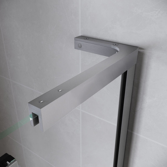 Душевая дверь Koer SR SD07-120x200-L-TR-01 прозрачное стекло Easy Clean 8мм Хром (KR5686)