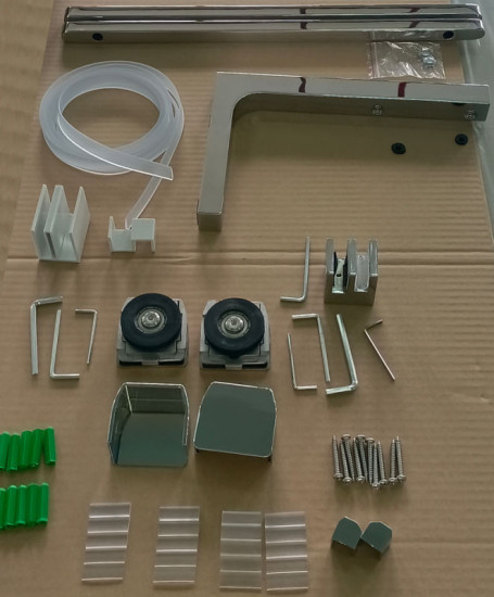 Душевая дверь Koer SR SD07-120x200-L-TR-01 прозрачное стекло Easy Clean 8мм Хром (KR5686)