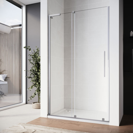 Душові двері Koer SR SD07-120x200-R-TR-01 прозоре скло Easy Clean 8мм Хром (KR5773)