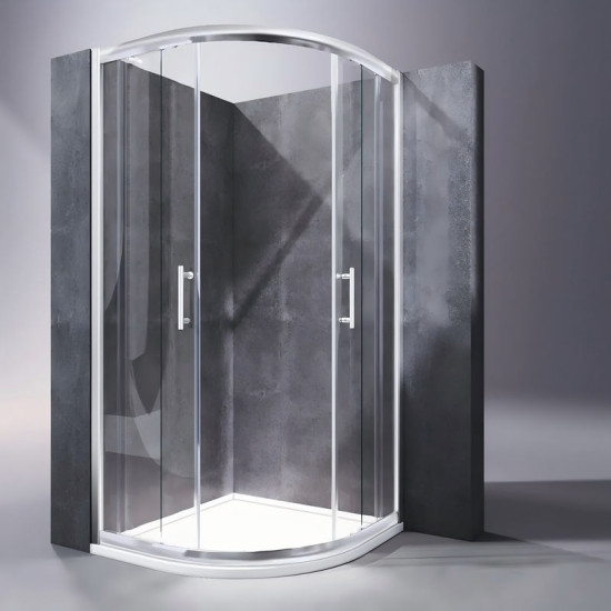Душевая кабина Koer SR SC04-90x90x195-TR-02 прозрачное стекло Easy Clean 5мм SS Color (KR5682)