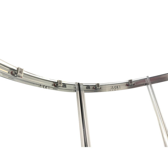 Душевая кабина Koer SR SC04-90x90x195-TR-02 прозрачное стекло Easy Clean 5мм SS Color (KR5682)