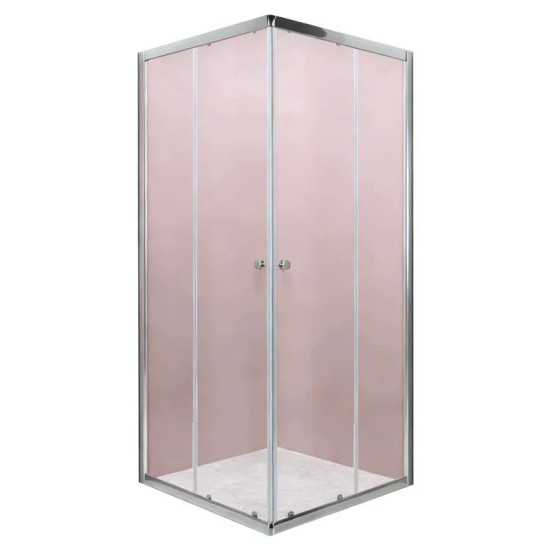 Душова кабіна Mixxus CUBIC SC01-90x90x185-TR CHROME прозоре скло 4мм NEW (MI8366)