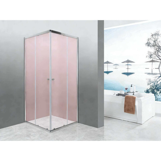 Душова кабіна Mixxus CUBIC SC01-90x90x185-TR CHROME прозоре скло 4мм NEW (MI8366)