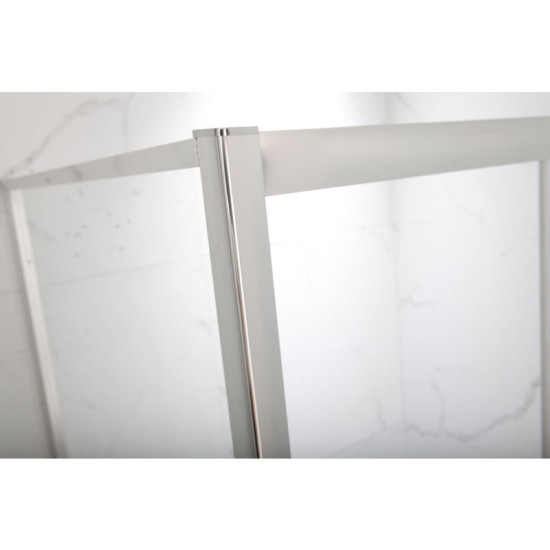 Душова кабіна Mixxus HARD SCT01-100x80x198-TR CHROME прозоре скло 5мм NEW (2 ящ) (MI8367)