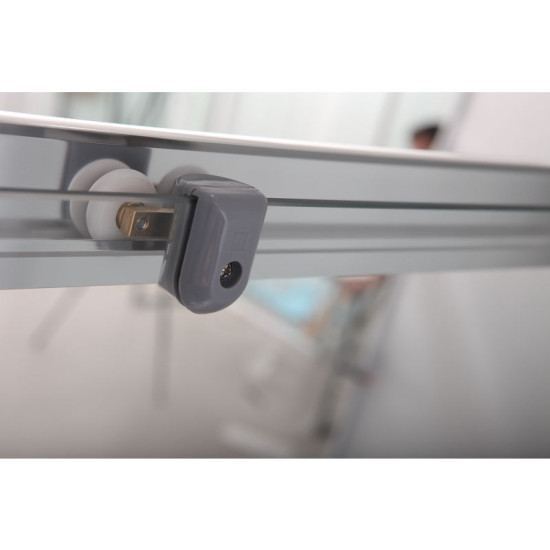 Душова кабіна Mixxus HARD SCT01-100x80x198-TR CHROME прозоре скло 5мм NEW (2 ящ) (MI8367)