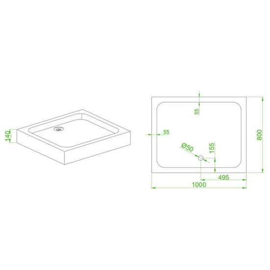 Душова кабіна Mixxus HARD SCT01-100x80x198-TR CHROME прозоре скло 5мм NEW (2 ящ) (MI8367)
