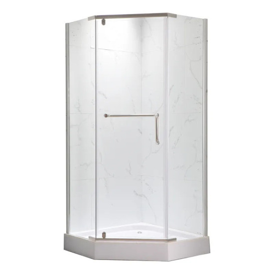 Душова кабіна Mixxus LINES SCT01-90x90x198-TR CHROME прозоре скло 6мм NEW (2 ящ) (MI8370)