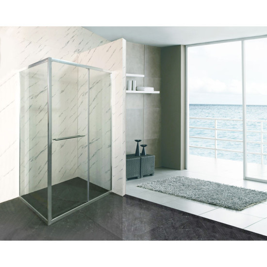 Душова кабіна Mixxus Premium Quadro SC01-120x80x195-TR Chrome прозоре скло 6мм (MI8291)