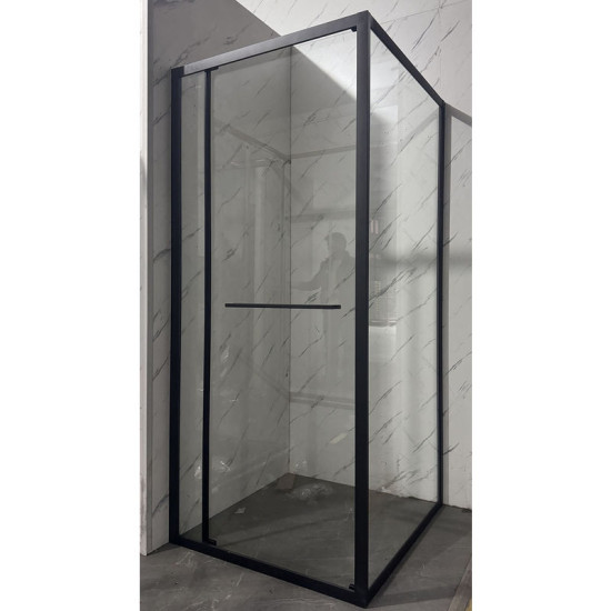 Душова кабіна Mixxus Premium Quadro SC01-90x90x195-TR Black прозоре скло 6мм (MI8292)
