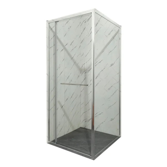 Душова кабіна Mixxus Premium Quadro SC01-90x90x195-TR Chrome прозоре скло 6мм (MI8290)