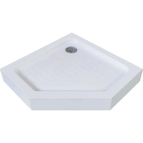 Душевой поддон Mixxus LINES ST01-90x90x13 пятиугольний диаметр слива 52 мм (MI8284)