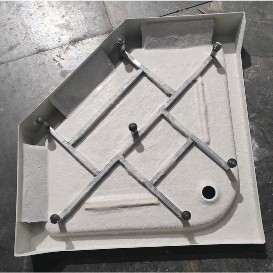 Душевой поддон Mixxus LINES ST01-90x90x13 пятиугольний диаметр слива 52 мм (MI8284)