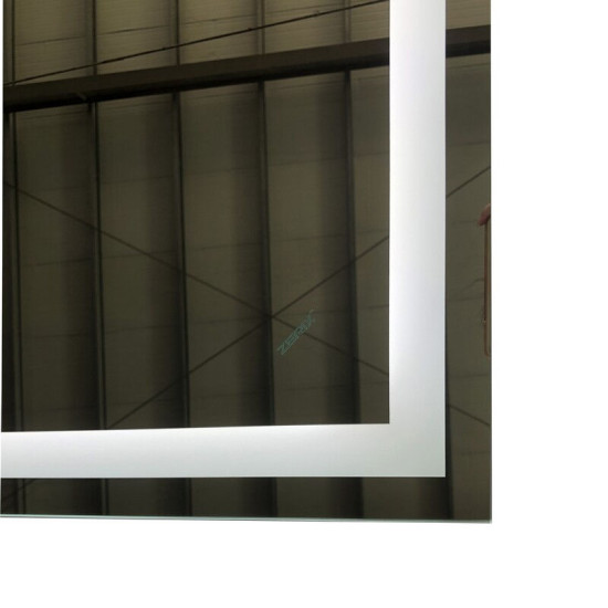 Дзеркало Zerix Kubix MR03-80x60-REVERSE з LED Touch, Anti-fog, димером, регулятором яскравості (ZX6053)