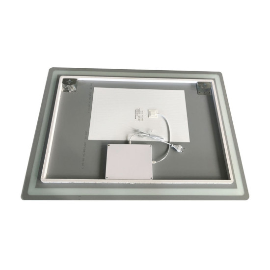 Дзеркало Zerix Mirra MR05-100x70 з LED Touch, Anti-fog, димером, регулятором яскравості (ZX6060)