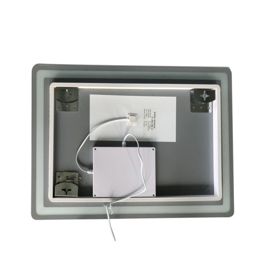 Дзеркало Zerix Mirra MR05-70x50-REVERSE із LED Touch, Anti-fog, димером, регулятором яскравості (ZX6055)