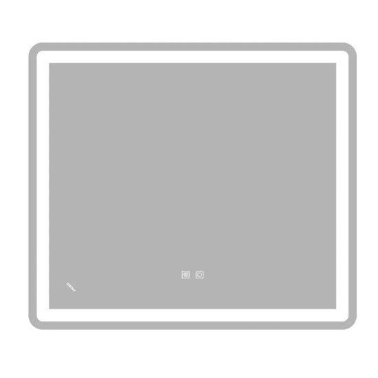 Дзеркало Zerix Mirra MR05-80x70-REVERSE із LED Touch, Anti-fog, димером, регулятором яскравості (ZX6057)