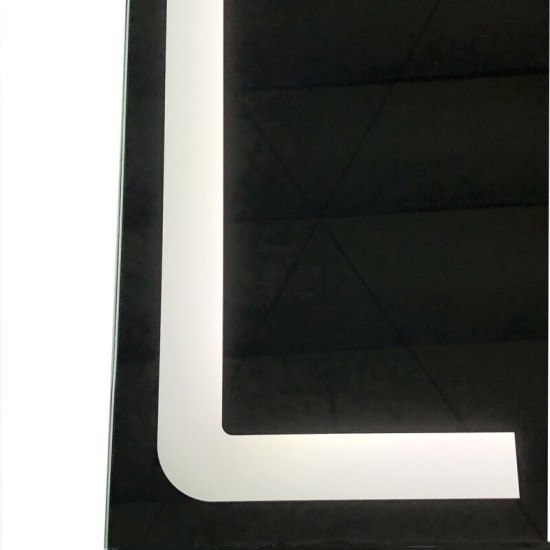 Дзеркало Zerix Prime MR02-50x80 з LED Touch, Anti-fog, димером, регулятором яскравості (ZX6052)