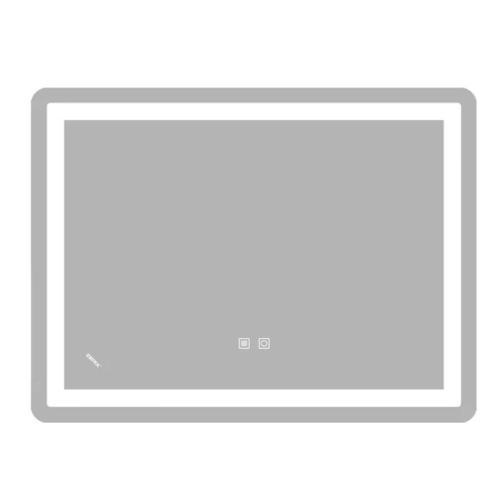 Дзеркало Zerix Sansa MR01-80x60-REVERSE із LED Touch, Anti-fog, димером, регулятором яскравості (ZX6049)