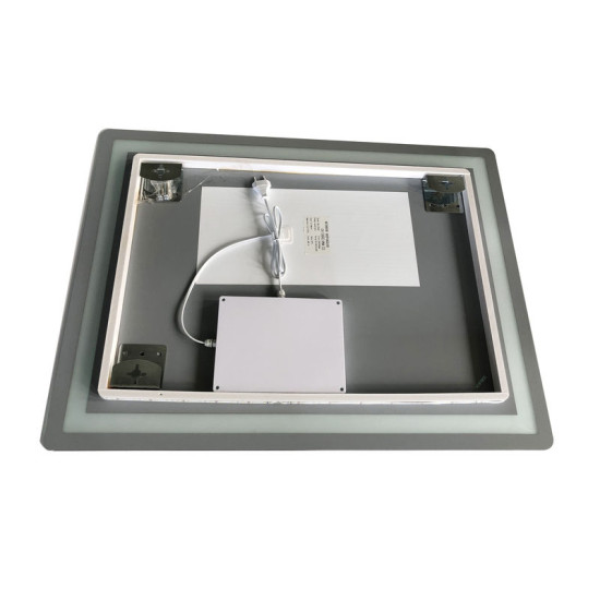 Дзеркало Zerix Sansa MR01-80x60-REVERSE із LED Touch, Anti-fog, димером, регулятором яскравості (ZX6049)