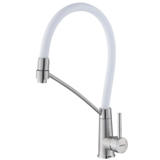 Кухонный смеситель Zerix FUL-017 Refl.White (изл.белый) (ZX5994)