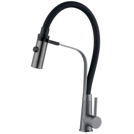 Кухонный смеситель Zerix MAG-017 Graphite Refl.Black (изл.черный) (ZX6002)