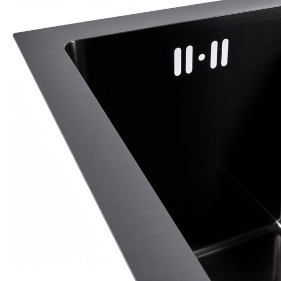 Кухонная мойка Valeso Handmade 25*40  PVD черная (3,0/0,8)