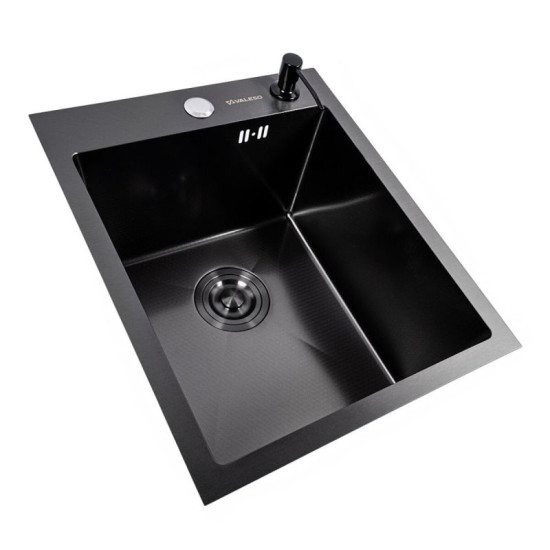 Кухонная мойка Valeso Handmade DECOR Handmade черная