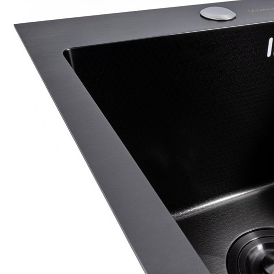 Кухонная мойка Valeso Handmade DECOR Handmade черная