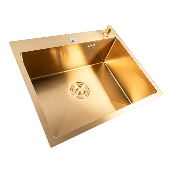 Кухонна мийка Valeso Handmade 60*50 PVD Gold (3,0/0,8)