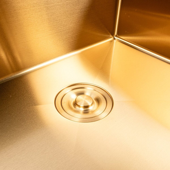 Кухонна мийка Valeso Handmade 60*50 PVD Gold (3,0/0,8)