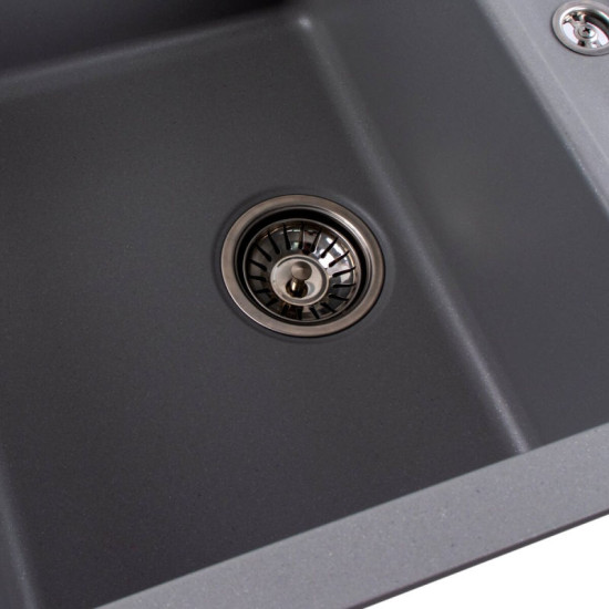Кухонна мийка Valeso 7850 TROYA матова Сірий металік