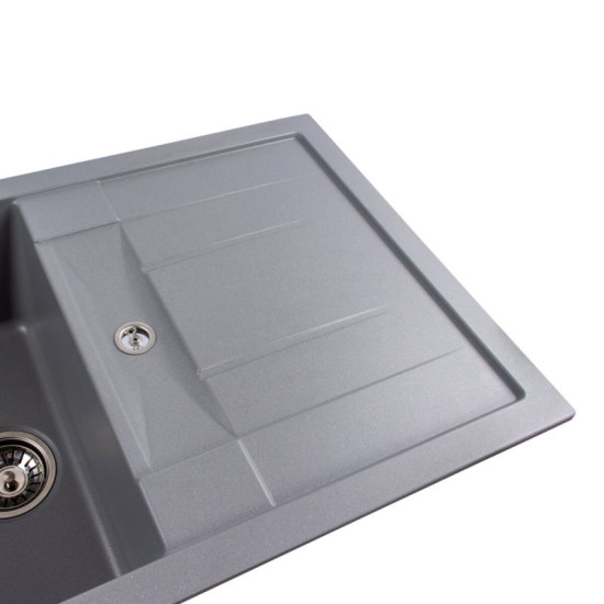 Кухонна мийка Valeso 7850 TROYA матова Сірий металік